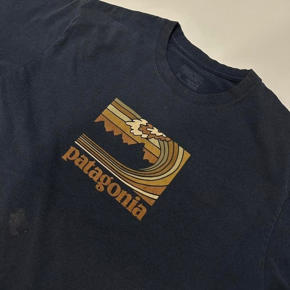 Patagonia Men's Tshirt Cotton Dark Grey Men's XLarge Regular Fit